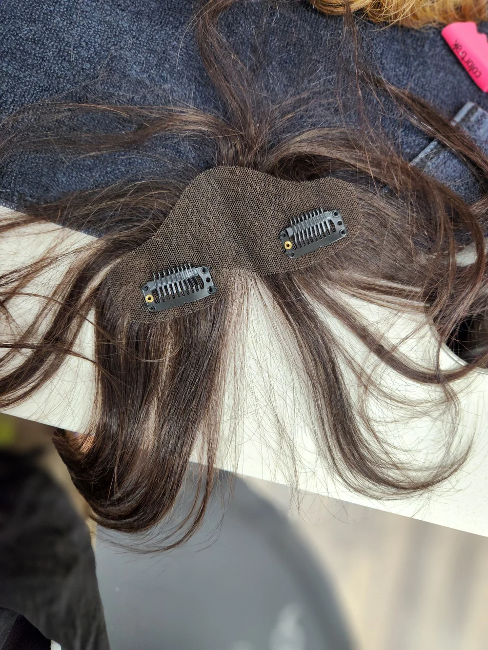 Brown Clip-In Topper with Secure Snap Clips - Unbranded
